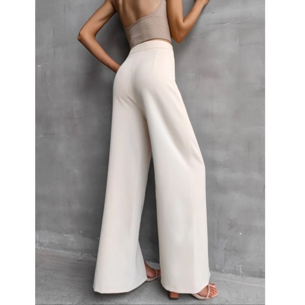 Wide leg side slit pants - Picture 9 of 16